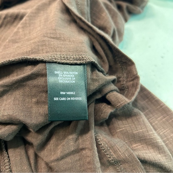 Torrid Brown Lace Trim V-Neck baby doll Top 5X - Picture 10 of 11